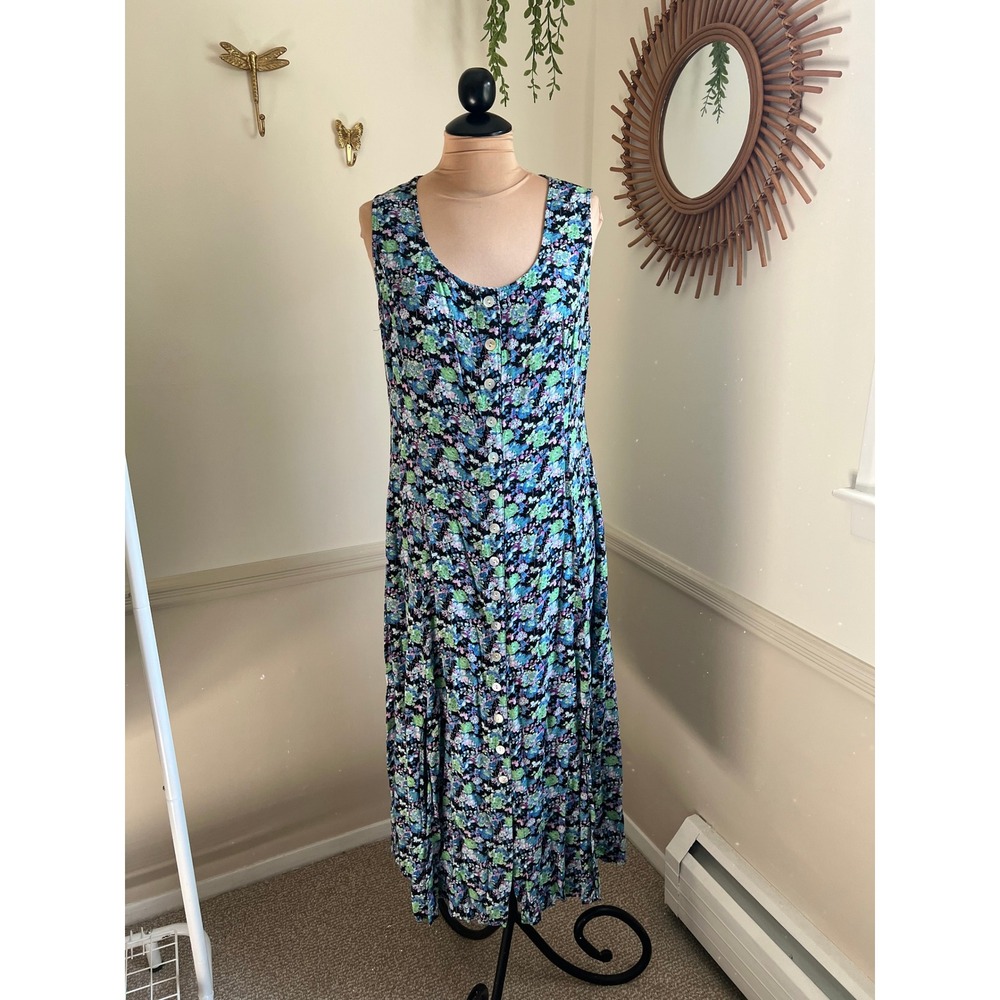 Vintage JBS 90s Floral Maxi Dress